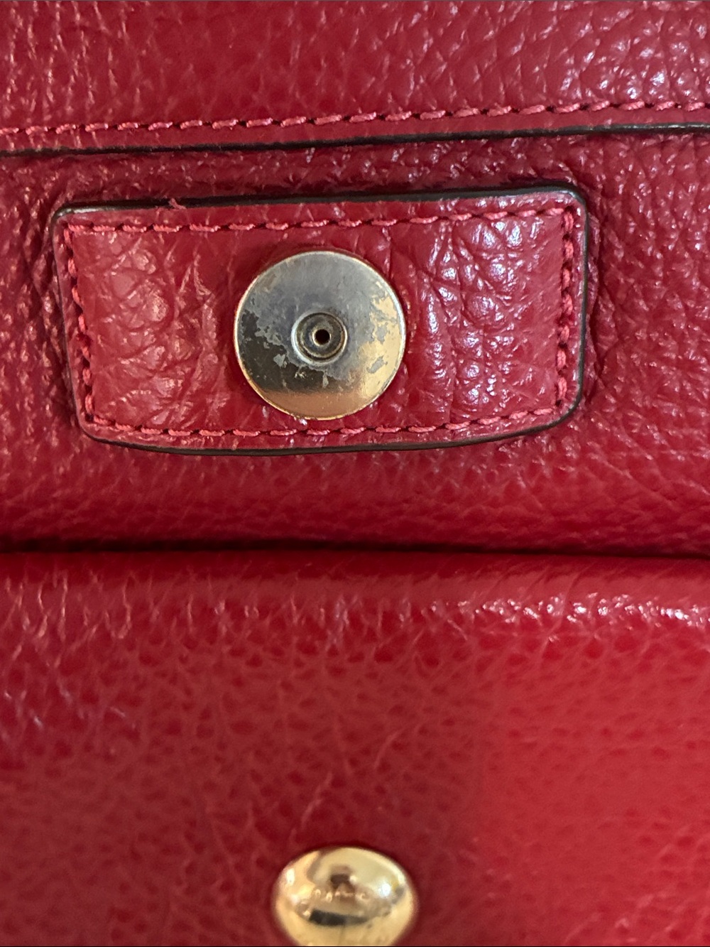 Coach Pennie 22 mini backpack Red - Picture 4 of 8